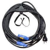 Xline XBABY Powercable 10m Schuko>2x Powercon