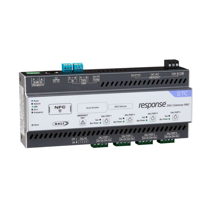 ETC Response DALI Gateway Mk2, DIN rail mount