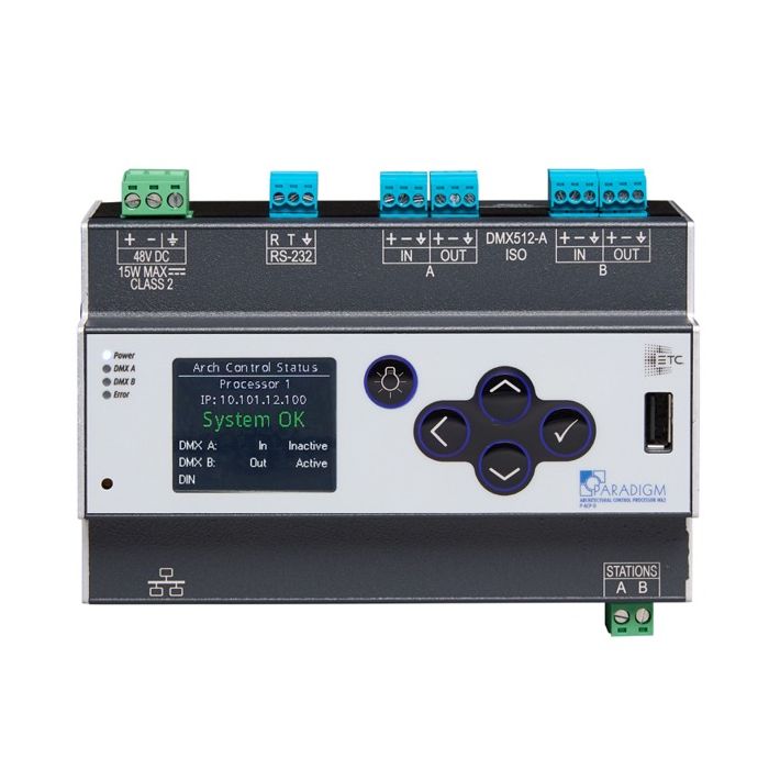 ETC Paradigm Processor Mk2 DIN rail mount