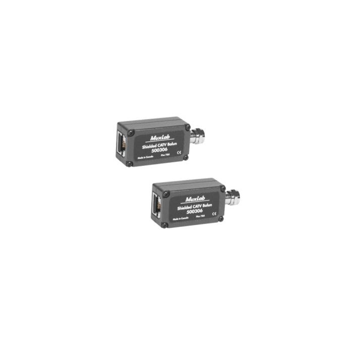 Muxlab Shielded CATV Balun, 2-Pack