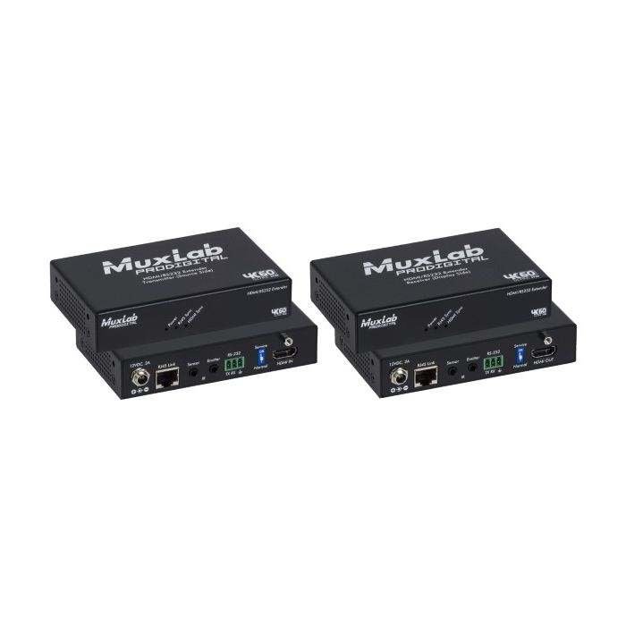 Muxlab HDMI/RS232 100m Extender Kit, HDBT, 4K/60