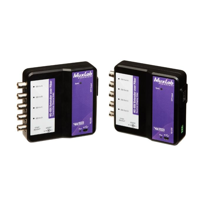 Muxlab 6G-SDI Extender Over Fiber Optic