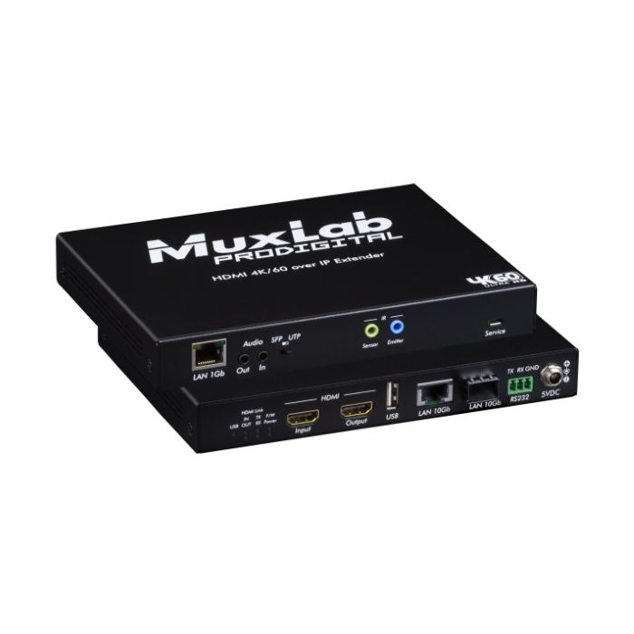 Muxlab HDMI 4K/60 KVM ov IP Transceiver 10Gb, UTP
